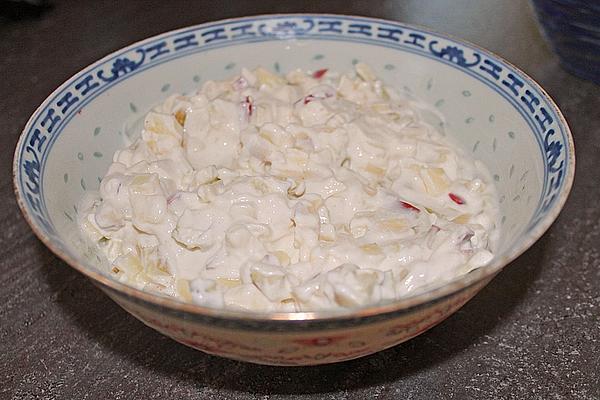 Apple Curd with Corn Flakes