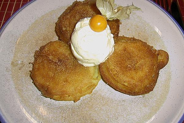 Apple Fritters in Cream Batter
