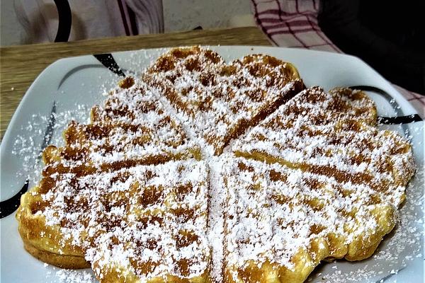 Apple Pancake Waffles with Calvados À La Didi