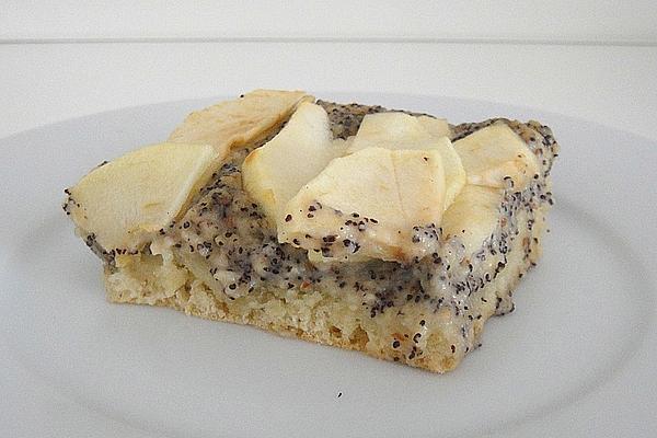 Apple Pie with Poppy Seeds and Marzipan Cream