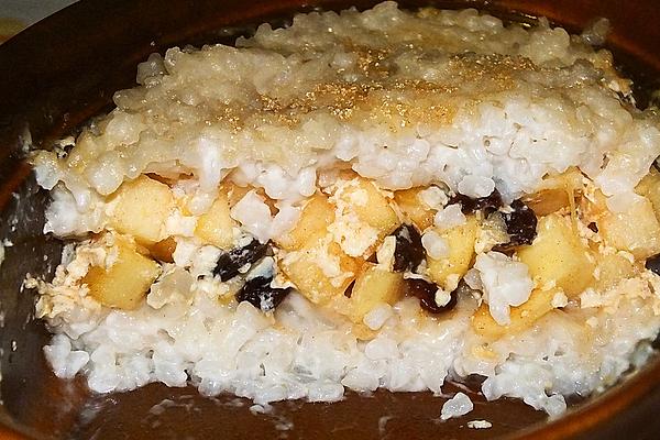 Apple Rice Pudding Casserole