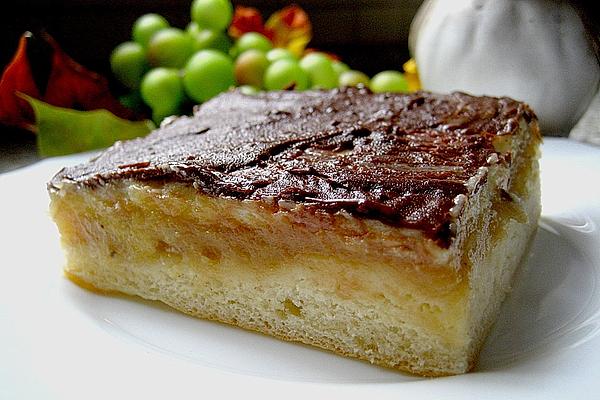 Apple Sauce Cake with Vanilla Cream from Tray