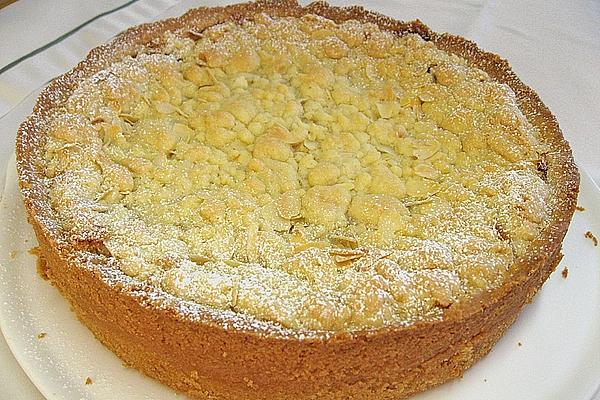 Apple Sour Cream Cake with Butter Crumbles