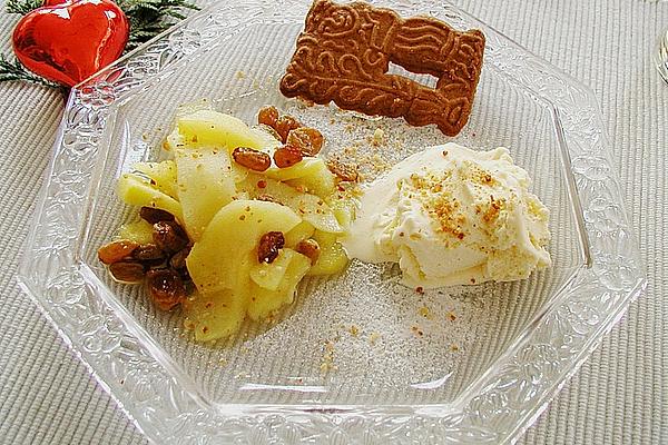 Apple Wedges with Raisins