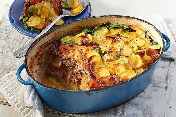 Arabic Minced Potato and Tomato Casserole