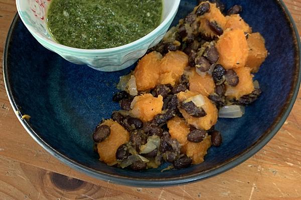 Argentinian Sweet Potatoes with Chimichurri