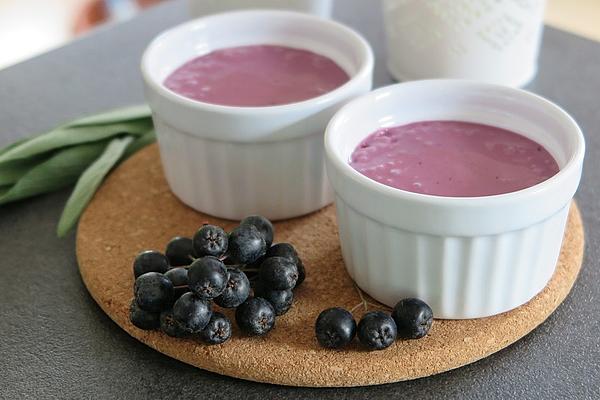 Aronia Berry Quark Dessert Without Sugar