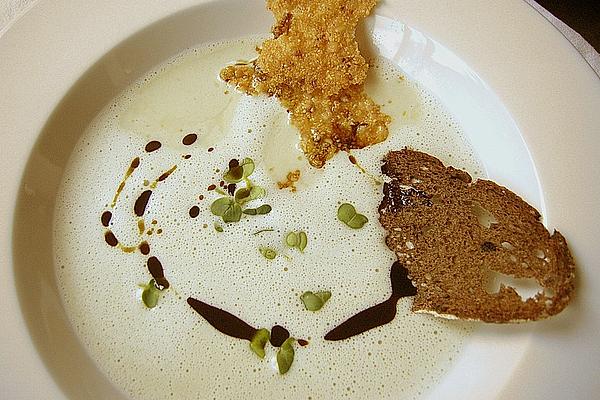 Artichoke Soup with Chanterelle Crust