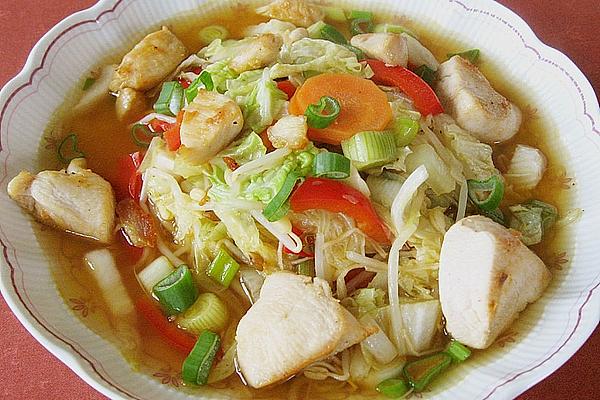 Asian Chicken Vegetable Soup