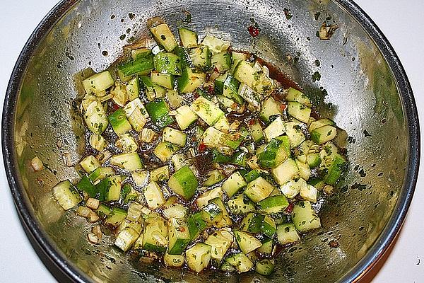 Asian Cucumber Salad with Onions