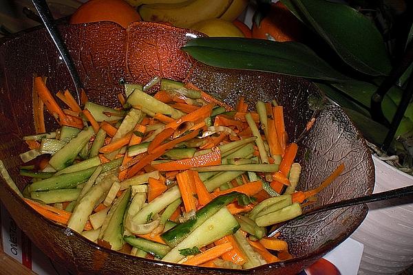 Asian-inspired Carrot and Cucumber Salad