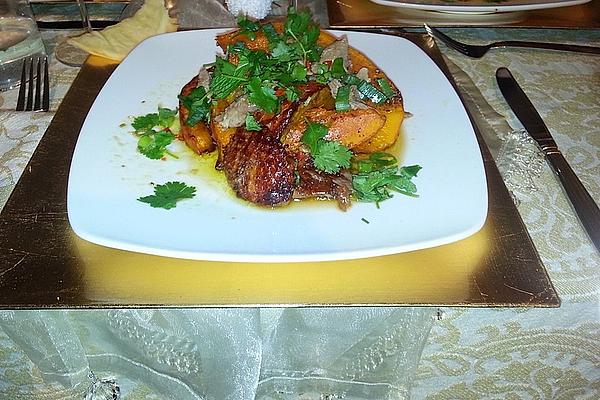 Asian Pumpkin Salad with Crispy Duck