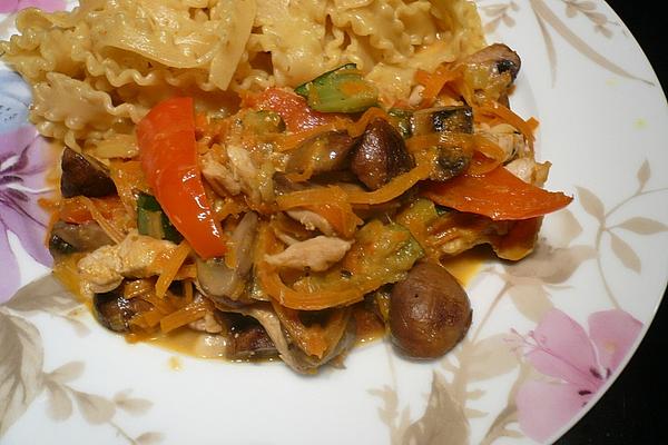 Asian Turkey-curry-vegetable-pan
