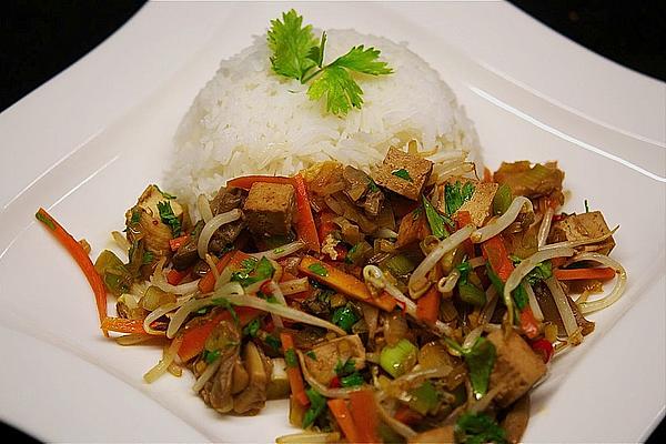 Asian Wok Vegetables with Tofu