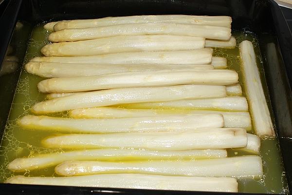Asparagus on Baking Sheet