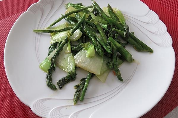 Asparagus Pak Choi Vegetables