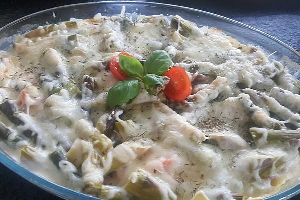 Asparagus Pasta with Salmon