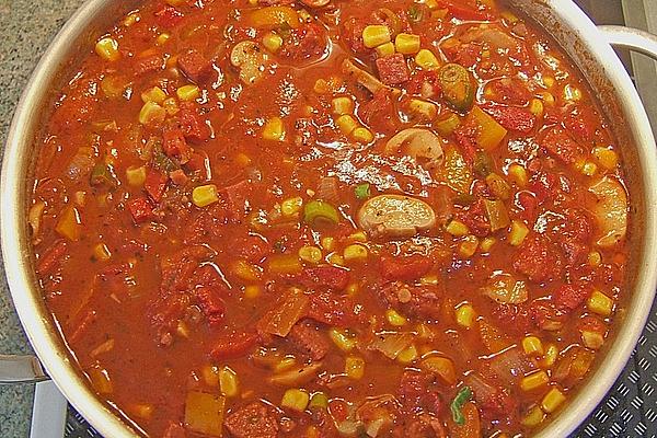 Asti`s Colorful Pizza Soup