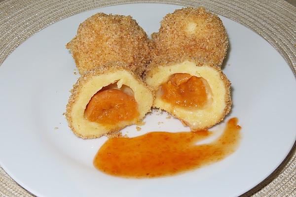Austrian Apricot Dumplings with Pot Batter