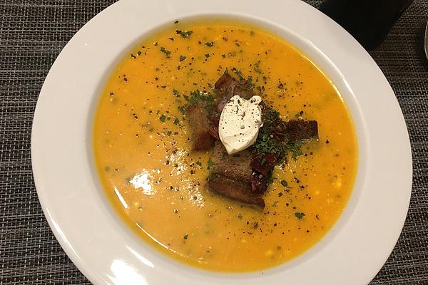 Autumn Sweet Potato and Carrot Soup