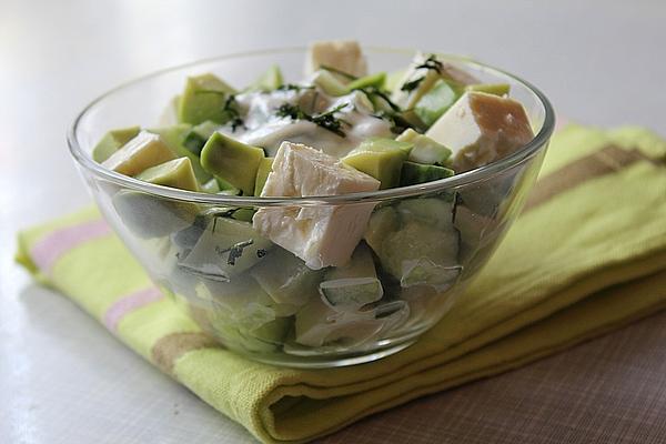 Avocado, Cucumber and Feta Salad