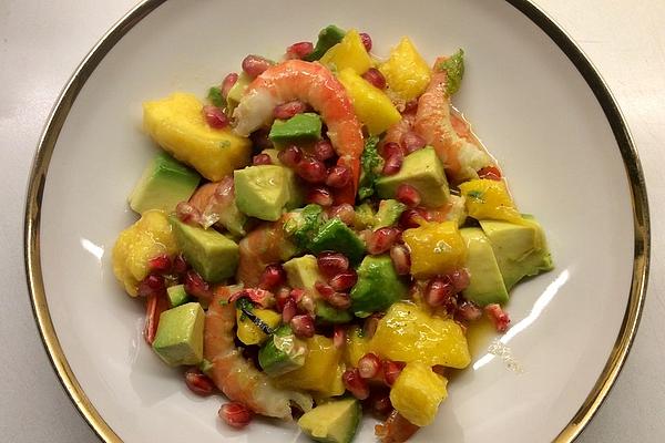 Avocado Mango Shrimp Salad Tropical