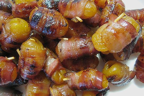 Bacon Apricots Filled with Almonds or Roasted Peanuts