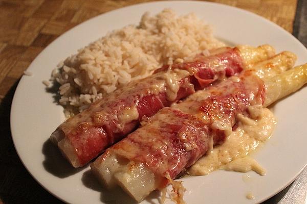 Baked Asparagus Wrapped in Ham