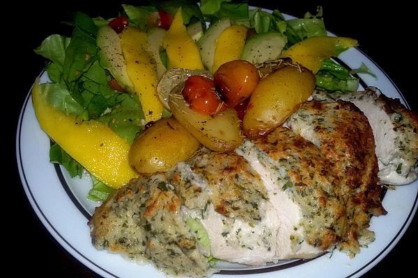 Baked Chicken Breast with Parmesan and Sour Cream Crust