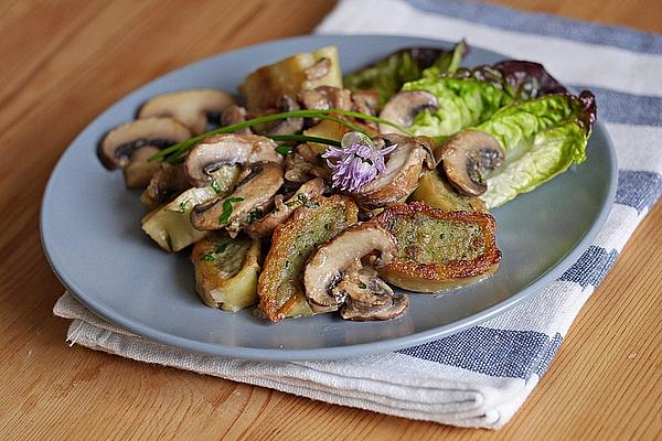 Baked Dumplings with Mushrooms