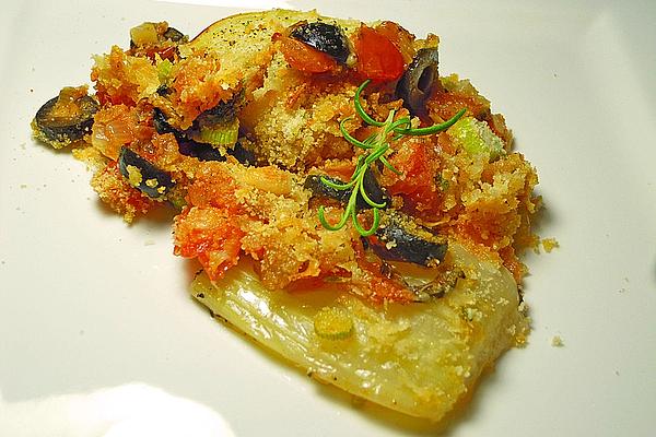 Baked Fennel Vegetables with Black Olives