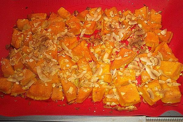 Baked Hokkaido with Coconut Chips