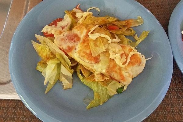 Baked Iceberg Lettuce with Steaks
