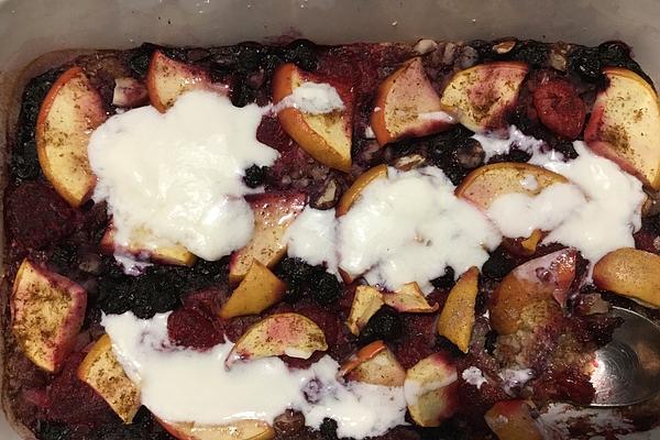 Baked Millet, Berry and Apple Breakfast