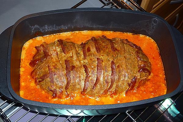 Baked Pepper and Feta Meatloaf
