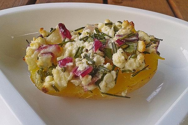 Baked Potatoes with Feta