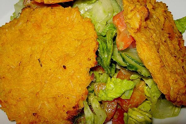 Baked Rice Pumpkin Pancakes with Lettuce