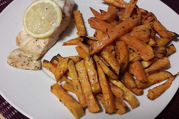 Baked Salmon with Sweet Potato