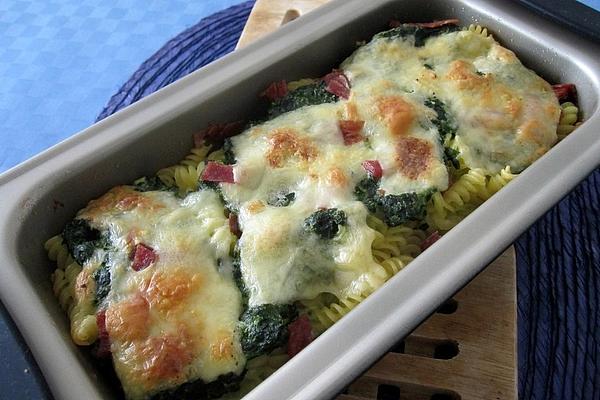 Baked Spinach Noodles