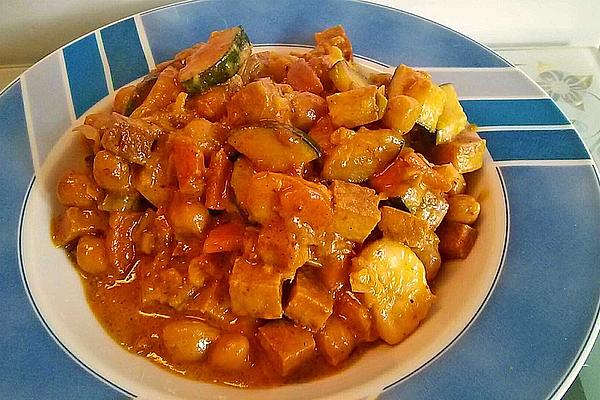 Banana Curry with Chickpeas