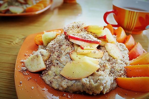 Banana Porridge with Baked Apple