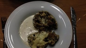 Turnips in Parmesan Sauce with Bread Dumplings