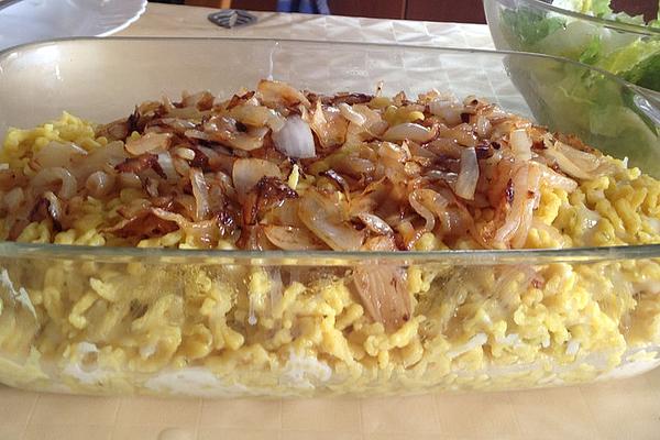 Bavarian-Swabian Cheese Spaetzle After Grandma