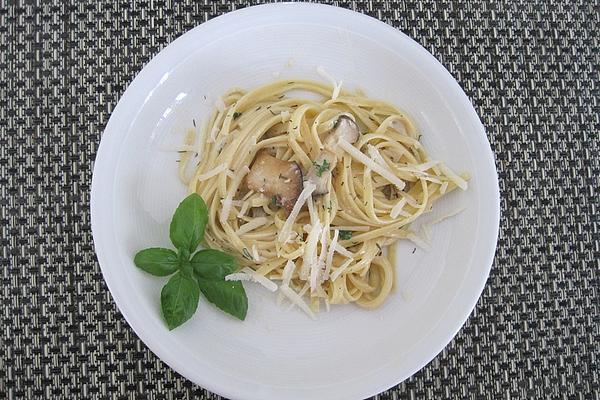 Bavette with King Oyster Mushrooms and Lemon Cream