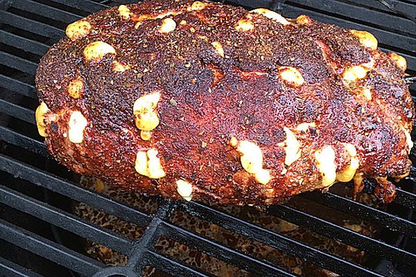 BBQ Meat Loaf with Cheese