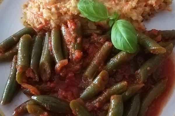 Bean Vegetables with Cheese Bulgur