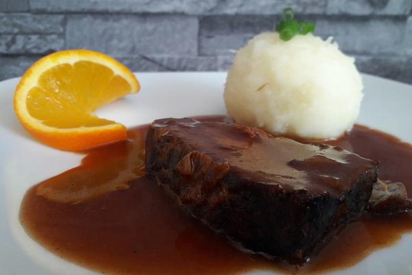 Beef Braised Burgundy Style