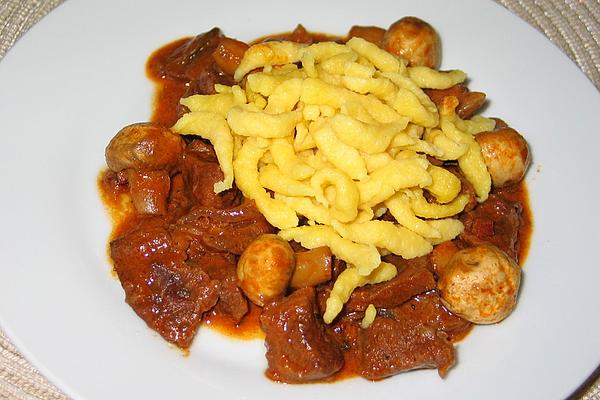 Beef Goulash Jäger Style