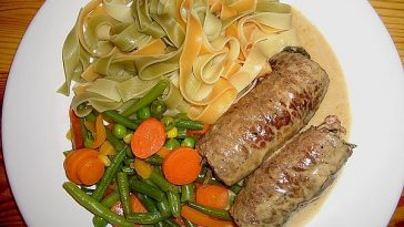 Cheese and Chard Beef Roulades