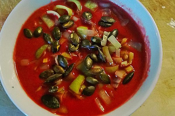 Beetroot and Celery Soup